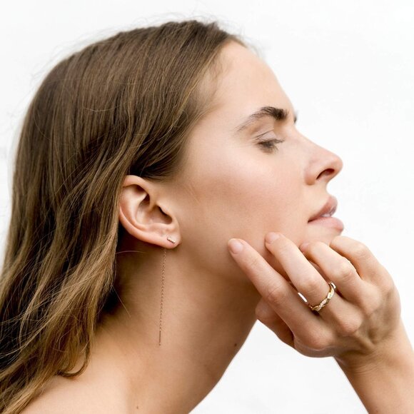 Women's 14K Gold Plated Cubic Zirconia Twisted Rope Eternity Band - Picture 4 of 6